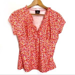 Cute Stretchy Floral Top